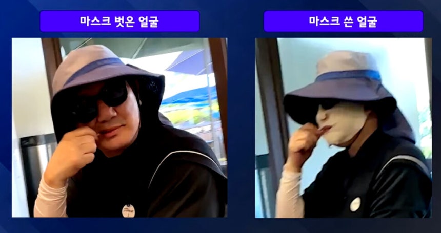 지난 10일 통일교 소유 골프장에서 포착된 권성동 국민의힘 의원. 뉴탐사 유튜브 갈무리
