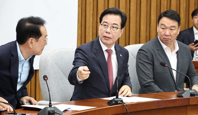 <b>송언석</b> “<b>검찰 해체 강행</b> 시 이재명은 레임덕, 정청래는 여의도 독재 대...
