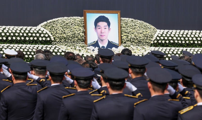 [단독] <b>이재석 경사 순직</b> 당시 근무일지 휴게시간 ‘허위 기록’ 정황