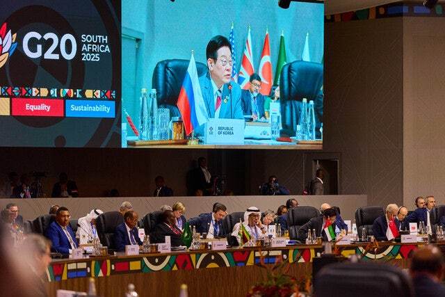 이 대통령 “다자무역 복원·글로벌 AI기본 사회 구축 적극 협력”