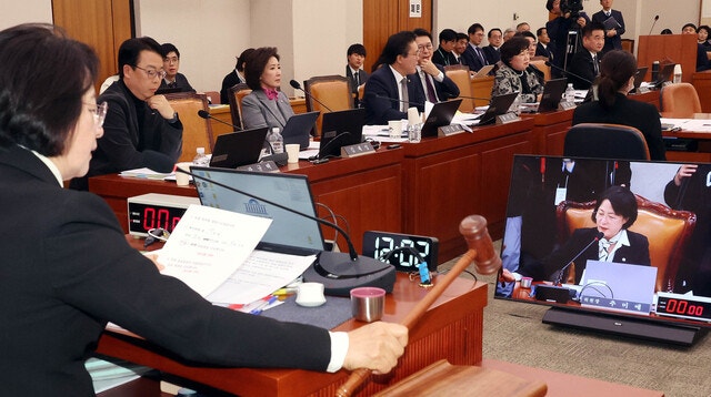 <b>내란</b>전담<b>재판부 설치법</b>·법 왜곡죄 개정안 법사위 통과...국힘 퇴장