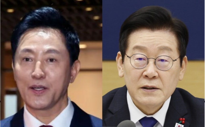 오세훈 서울시장(왼쪽)과 이재명 대통령. 연합뉴스
