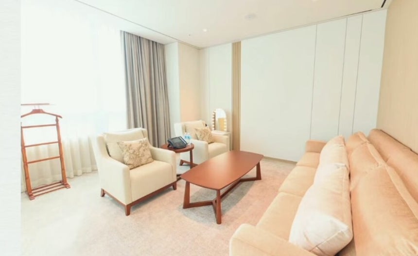 윤석열 전 대통령 재임 시절 서울 용산 대통령 집무실 안에 설치된 침실의 모습.강훈식 대통령 비서실장 제공