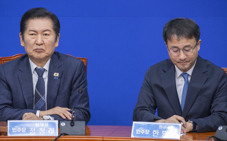 정청래 “중수청·공소청법 개별의 견 자제를”…당·정 갈등 조짐에 ‘함구령’