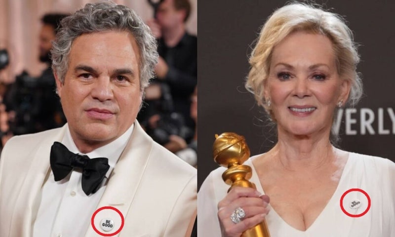 진짜 ‘헐크’도 반트럼프…골든글로브 물들인 ‘BE GOOD’ 배지