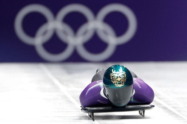 스켈레톤 정승기, 1·2차 주행 합계 8위로 아쉬운 출발