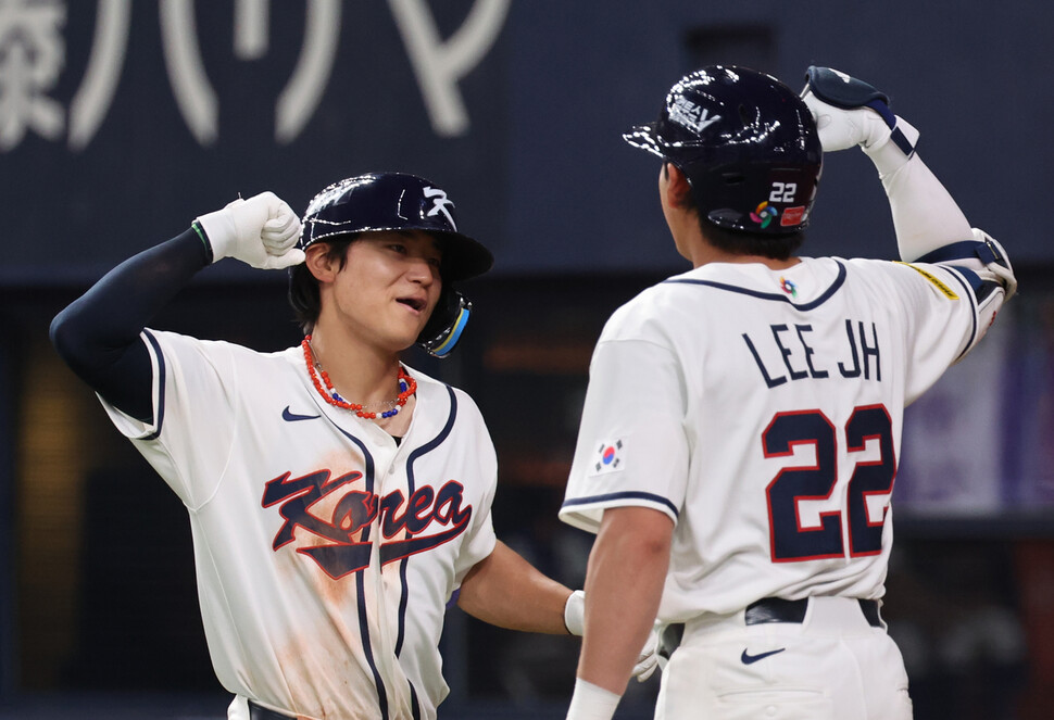 ‘건강한’ 김도영, 동점 솔로포…WBC 대표팀, 한신과 평가전 무승부