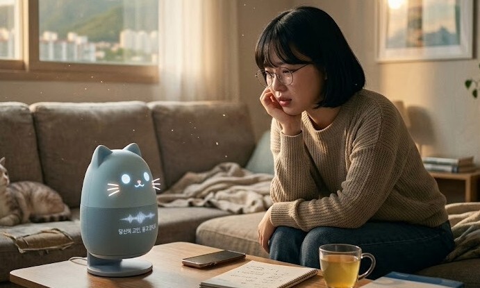 사용자 편을 들어주는 인공지능의 아첨 조언이 도를 넘었다는 연구 결과가 나왔다. 인공지능의 아첨을 주제로 제미나이에 주문해 얻은 그림.