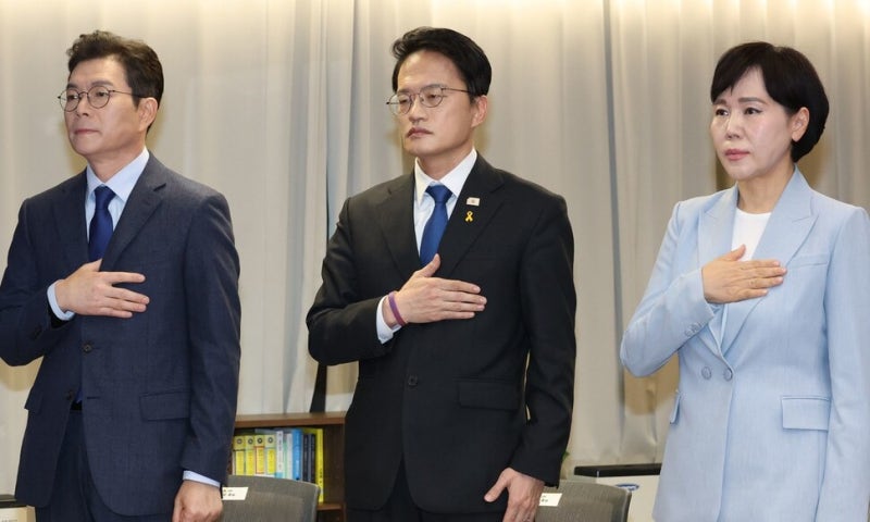 “선거법 위반, 고인 명예훼손”…정원오 향한 맹공에도 본경선 일정대로