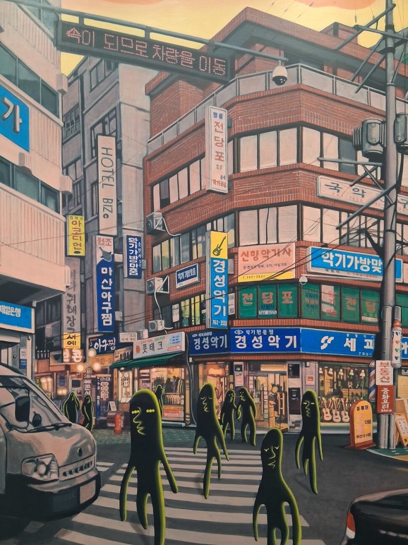 이 땅 풍경 속 허깨비 같은 사람들, 현실을 그리다