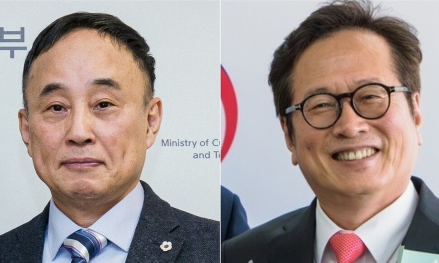 서승만 국립정동극장 대표이사와 황교익 한국문화관광연구원 원장. 문화체육관광부 제공