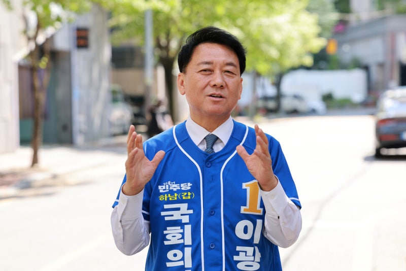 이광재 “당선 시 하남·경기·정부 연결…3·9호선 예산 딴다”