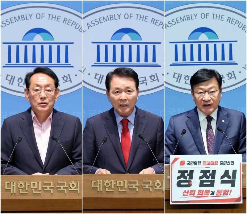 국힘, 9일 <b>원내대표</b> 선거…김도읍·<b>성일종</b>·정점식 ‘3파전’