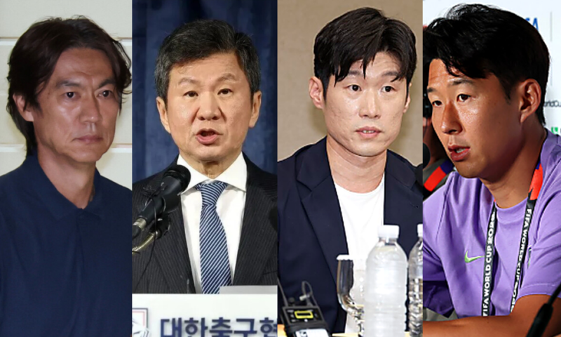 홍명보·정몽규, ‘축협 청문회’ 증인으로…박지성·손흥민은 참고인