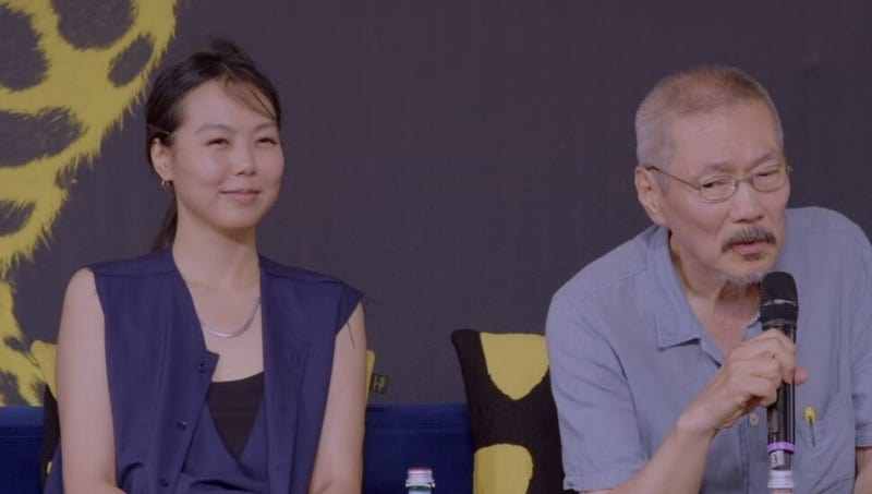 김민희 “아들 수유하면서 촬영했어요”…출산 뒤 <b>홍상수</b>와 첫 공식석상