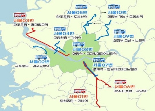 <b>서울동행버스</b>, 7일부터 <b>판교</b>·<b>고양</b>·의정부도 운행