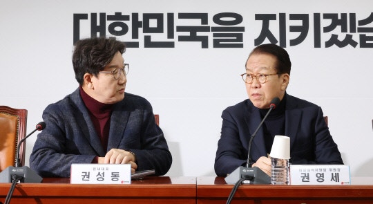 <b>권영세</b> "현직 대통령 <b>구속</b>수사? <b>이재명</b>도 똑같은 잣대 적용해야"