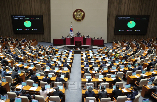 국회 본회의 제1회 추가경정예산안 통과.사진=연합뉴스 