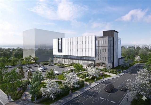 15일 대전 문지캠퍼스에서 준공식을 가진‘첨단의과학 동물실험동’조감도.KAIST 제공.