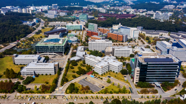 과학기술계 출연연이 집적해 있는 대덕특구 전경.