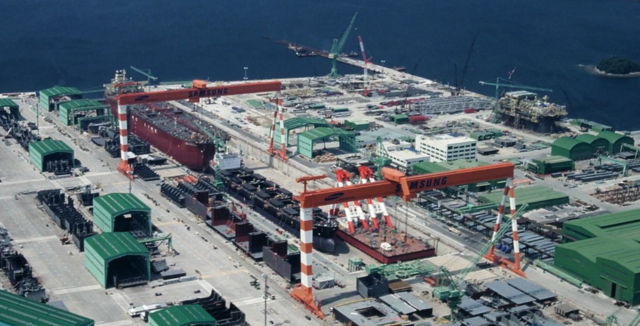 삼성중공업 조선소 모습.삼성중공업 홈페이지 화면 캡처.