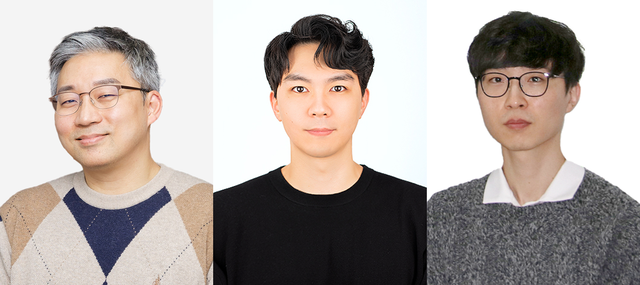고재원(왼쪽부터) DGIST 교수,김승준 미국 럿거스대 박사후연수연구원,김현호 DGIST 박사후연수연구원.DGIST 제공.