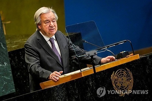 안토니우 구테흐스 유엔 사무총장. 로이터 연합뉴스 자료사진