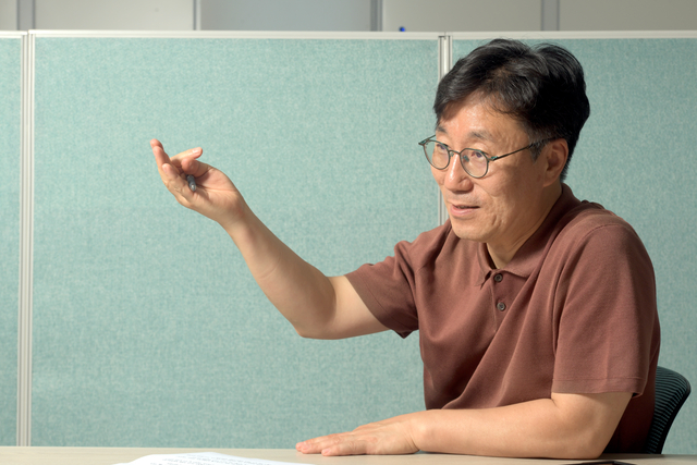 박찬훈 한국기계연구원 자율성장 AI휴머노이드 글로벌 톱 전략연구단장(AI로봇연구소장).사진=황응준 프리랜서.