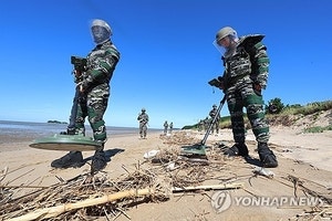 “또 떠내려왔다”…<b>강화군</b> 해수욕장서 北<b>유실지뢰</b> 54일만에 재발견