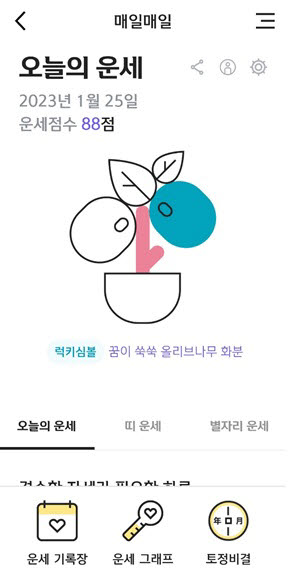 생년월일 운세 로또번호 추천 작동 원리