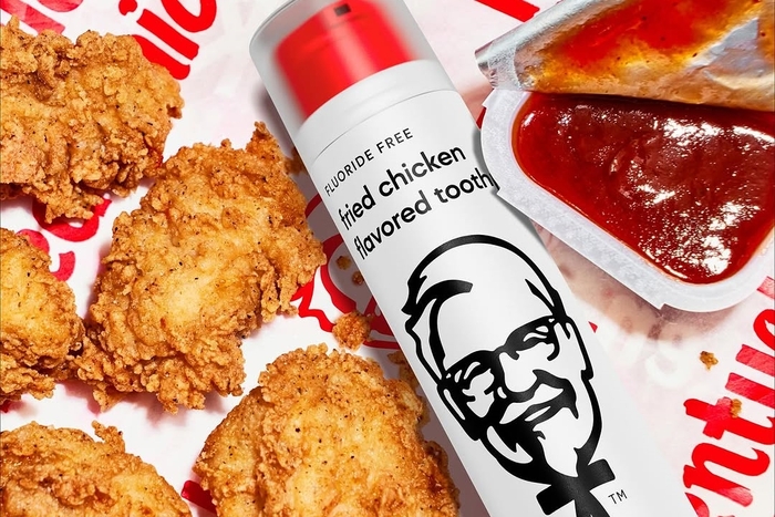 KFC-하이스마일 한정판 콜라보레이션 제품 치킨맛 치약. 사진=KFC/하이스마일