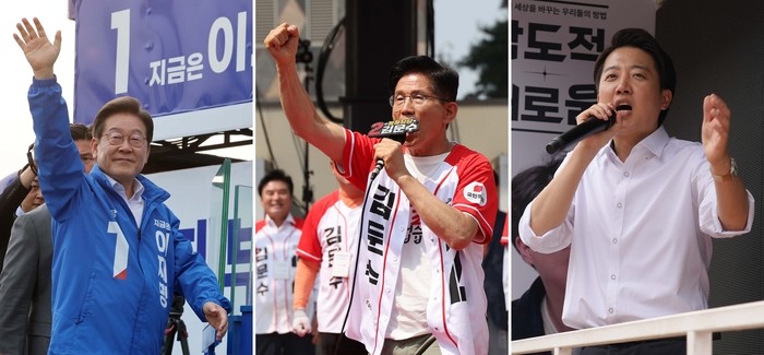 이재명·김문수·<b>이준석</b>, 마지막 주말 유세 총력전…막판 네거티브도 가...