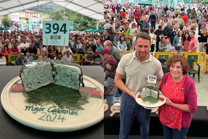 지난해 8월 스페인 북부 아스투리아스 카브랄레스 지역 치즈대회에서 우승한 블루치즈가 3만 6000유로(약 5800만원)에 거래돼 '세계에서 가장 비싼 치즈'로 인정받았다. 사진=기네스월드레코즈(GWR)