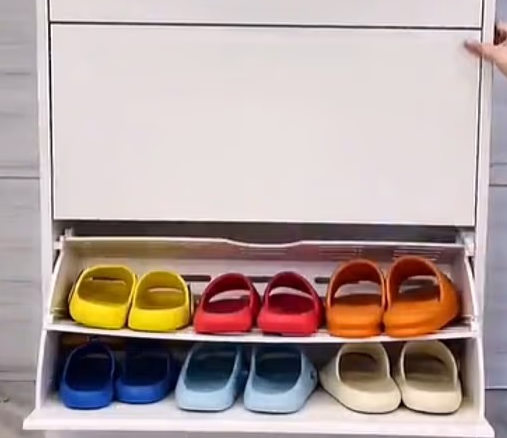 신발 속 세균과 악취를 제거하는 전용 수납장. 사진=데일리메일