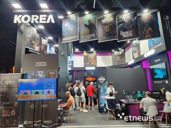 지난해 독일 쾰른 게임스컴 2025 전시 현장에 마련된 한국공동관