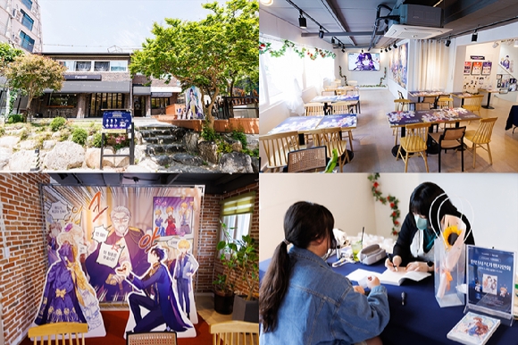 Kakao Entertainment will operate a webtoon collaboration cafe in Mapo-gu, Seoul until the 12th.