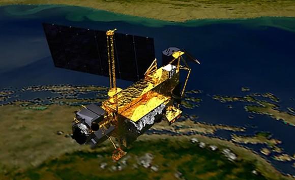 미국 항공우주청(NASA)의 초고층대기관측위성(UARS)이 2011년 대기권으로 재진입해 츠락했다.[사진=연합뉴스]