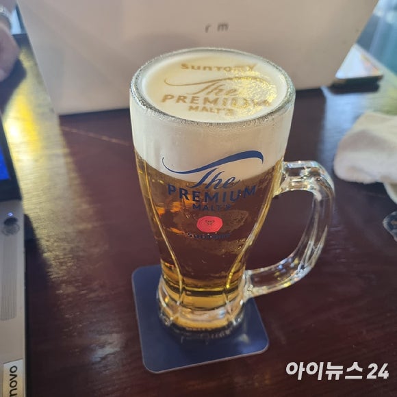 산토리 프리미엄 모르츠. [사진=전다비데 기자]