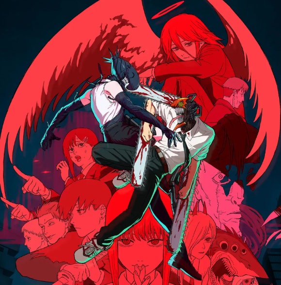 国内でもチェーンソーマン劇場版など日本アニメ映画の人気がイメージではない。写真は「劇場版チェーン所マン：レジェ編」のポスターの一部カラダ。 [写真=MAPPA/ソニックピクチャーズコリア]