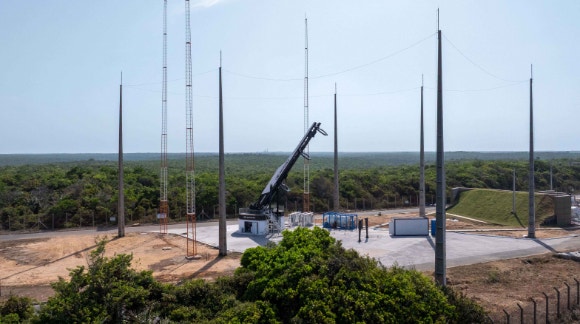 ‘한빛-나노’ 발사체가 우리나라 시간으로 23일 브라질 알칸타라 우주센터(Alc&amp;#226;ntara Launch Center)에서 발사된다. [사진=이노스페이스]