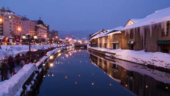 홋카이도 오타루 운하.[사진=홋카이도 관광청]