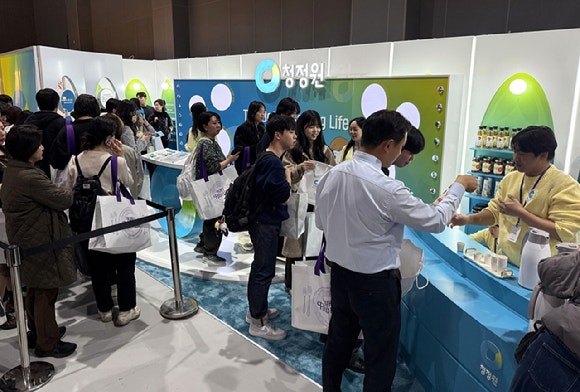 컬리푸드페스타에 마련된 대상 청정원 부스 현장.[사진=대상 제공]