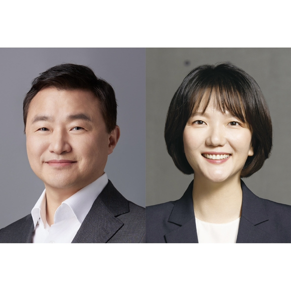 왼쪽부터 노태문 삼성전자 DX부문 대표이사 사장,최수연 네이버 대표이사.[사진=한국공학한림원]