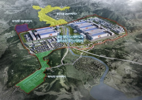 용인 이동·남사 첨단시스템반도체 국가산단 조감도 [사진=용인시]