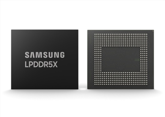 삼성전자가 개발에 성공한 LPDDR5X 제품 이미지.[사진=삼성전자]