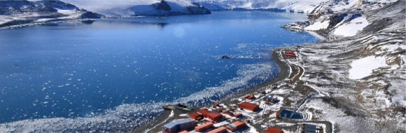 남극세종과학기지.서울에서 1만7240km 떨어져 있다.최대 수용인원은 78명이다.[사진=극지연구소]