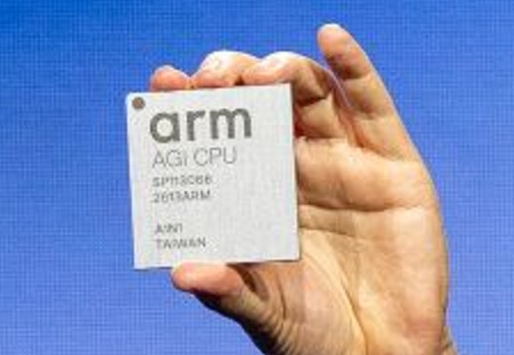 Arm이 새롭게 출시한 'AGI CPU' 실물. [사진=Arm]