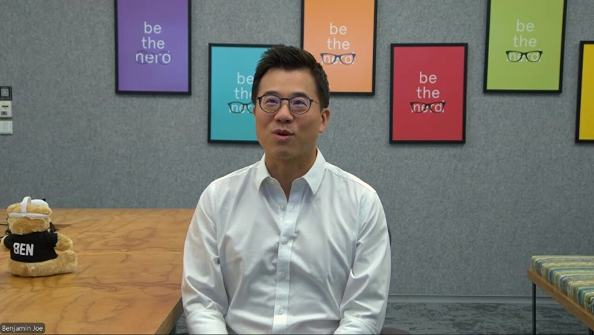 13일 아시아태평양(APAC) 지역 언론사를 대상으로 진행된 온라인 브리핑에서 조용범 메타 아시아태평양 지역 총괄 대표(부사장)가 발표하고 있다. [사진=메타]