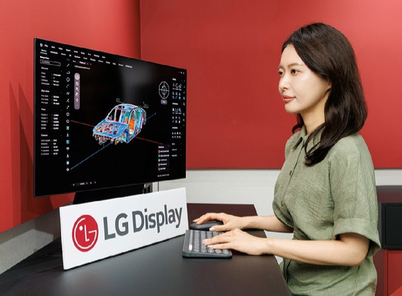LG디스플레이의 27인치 5K OLED.[사진=LG디스플레이]