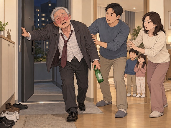 한밤중 만취해 찾아온 시아버지 안 챙겼다고 벼락 핑계 대는 시어머니?